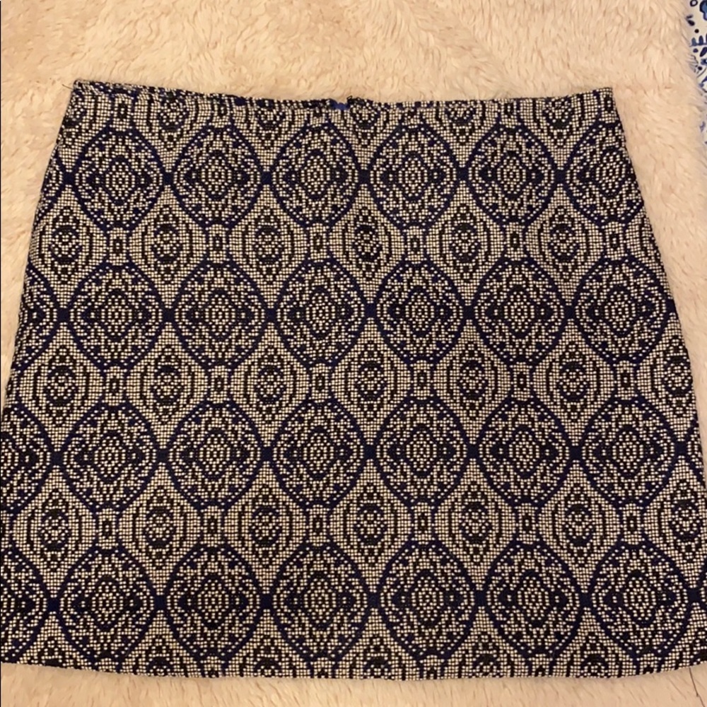 ❤️ Dahlya navy and white pattern skirt, medium